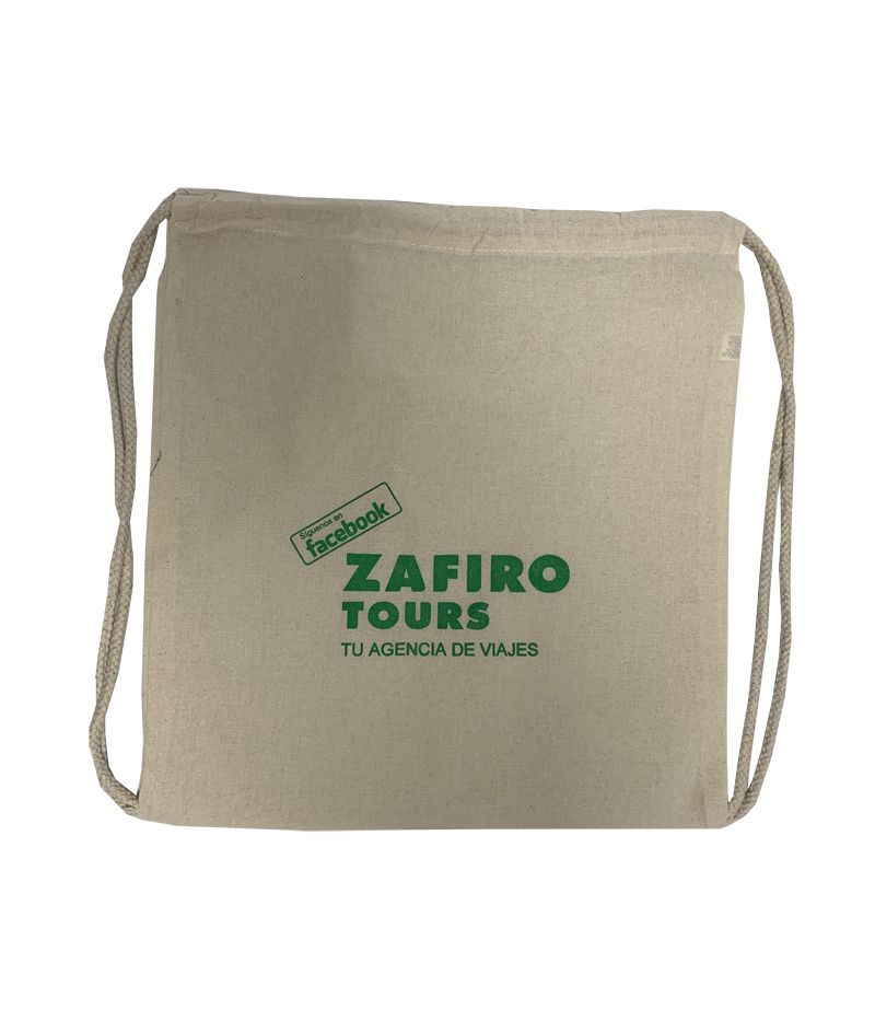 mochila algodon zafiro tours